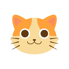 face cute cat illustration