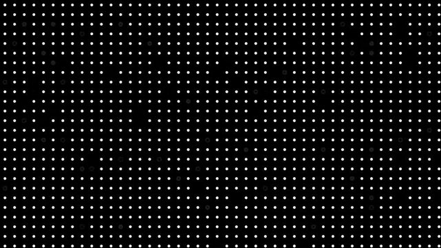 abstract halftone digital technology dot background on the black background