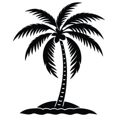 Fototapeta premium palm tree vector illustration