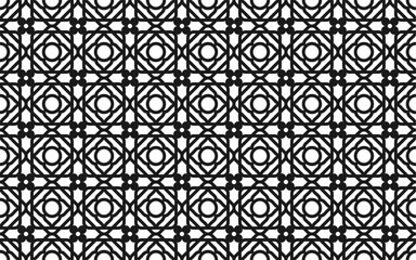 Seamless editable ornament vector pattern for decoration, template, mockup, combining floral and geometric lines, perfect for CNC laser engraving and wallpaper design