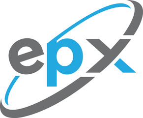 Connected EPX Letters logo Design Linked Chain logo Concept