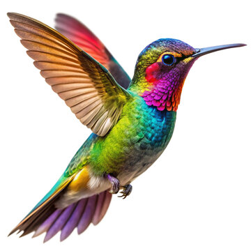 hummingbird on transparent background