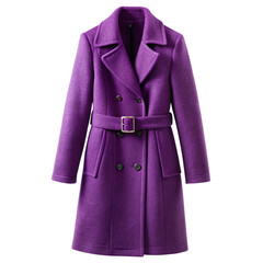 violet jacket isolated on white