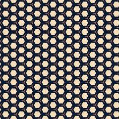 Abstract Geometric Hexagon Pattern Seamless Beige Orange Design Art Print Vector Modern Trendy      