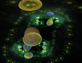 Imaginatory fractal abstract background Image