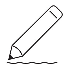 Pencil icon vector illustration isolated on white background