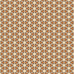 Elegant Geometric Seamless Pattern Design Orange Brown Beige art style decor retro print repeat     
