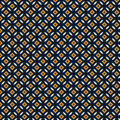 Elegant Geometric Seamless Pattern Design Navy Blue Orange White Modern Abstract Background Texture 