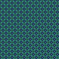 Teal Green Geometric Diamond Pattern Seamless Texture Background Design Repeat Art Blue Print Vector
