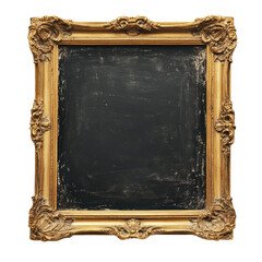 Elegant Antique Frame for Blank Canvas Art on a white background.