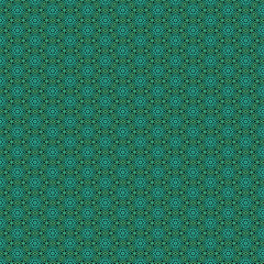 Seamless Teal Green Geometric Pattern Background Texture Elegant Design Repeat Star art tile style  