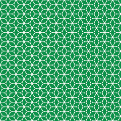 Green White Geometric Floral Seamless Pattern Design Textile Background Repeat art style decor image