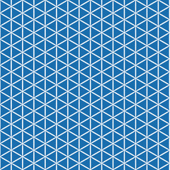 Abstract Geometric Seamless Pattern Blue White Triangles Modern Design Background Texture Art Lines 