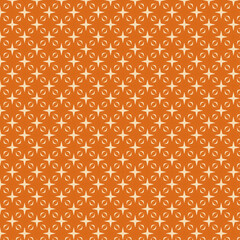 Seamless Orange Pattern Geometric Star Design Background Texture Repeat Elegant Modern Style art    