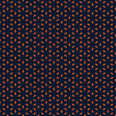 Seamless Geometric Pattern Design Orange Navy Blue Elegant Modern Textile Fabric Print Background   