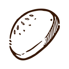 burger bun illustration