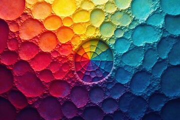 Geometric mosaic tiles, vibrant color gradients , decor, graphic