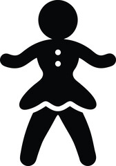 ginger spice silhouette icon vector on white 