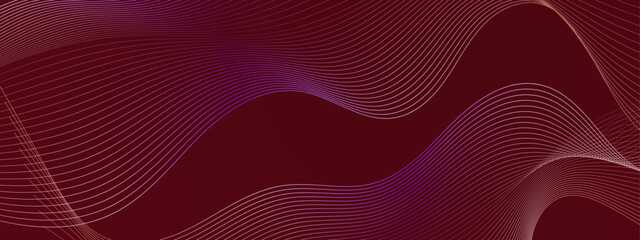 Two white waves on a dark brown background. Ideal for technology, energy, and abstract design concepts in graphic projects.