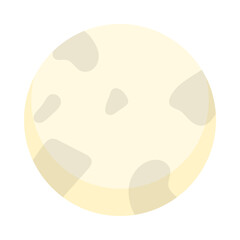 Moon Realistic Cartoon