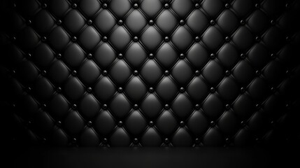Black leather texture with rivets, a dark and edgy background for design projects
