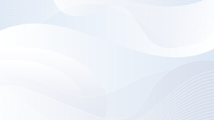 Simple abstract background with white lines and curves on a light blue background. Suitable for tech, science, modern design projects.