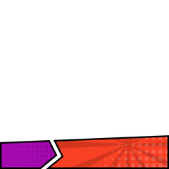 Obraz premium Comic Footer