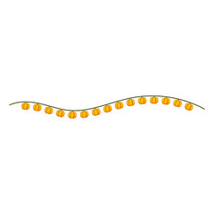 Naklejka premium Hanging Pumpkin Shape