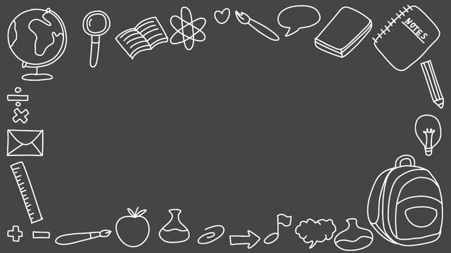 blackboard blank template school for education