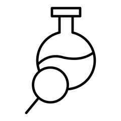 flask line icon
