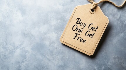 Buy One Get One Free tag