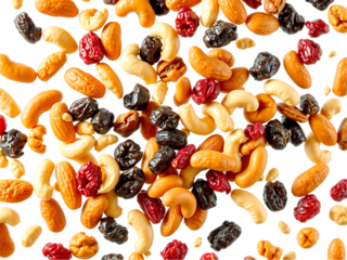Delicious Mix of Nuts and Dried Fruits A Healthy and Flavorful Snack