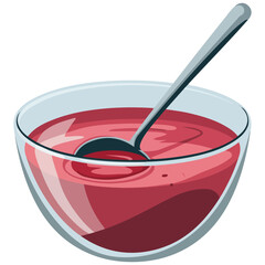 Thanksgiving punch drink colorful vector art isolated on white background