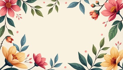 Subtle, organic floral motif repeats on a muted pastel background , elegant, romantic