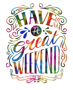 Have a great weekend Vintage ornaments weekend greeting