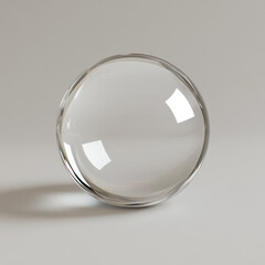 glass sphere isolated on white