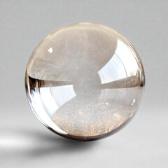 Obraz premium glass sphere on white background