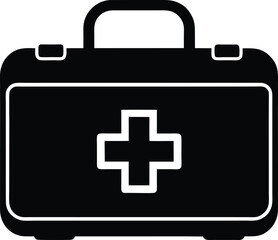 vector first aid kit icon on white background
