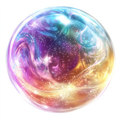 abstract background with glowing sphere