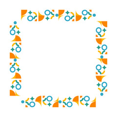 Geometric Modern Frame Shape