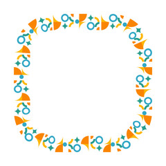 Geometric Modern Frame Shape