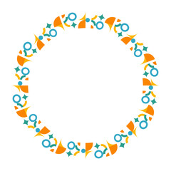 Geometric Modern Frame Shape