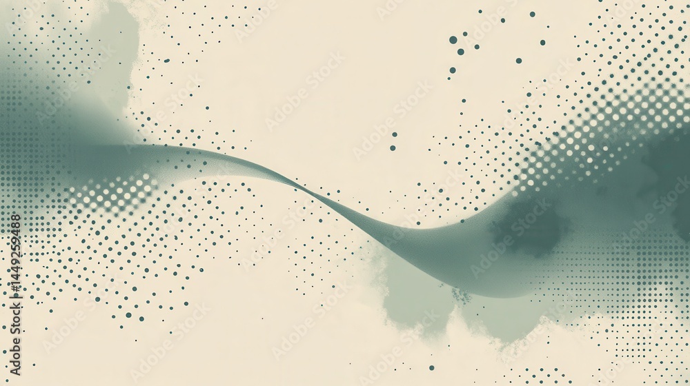 Poster abstract background with flowing lines and textures