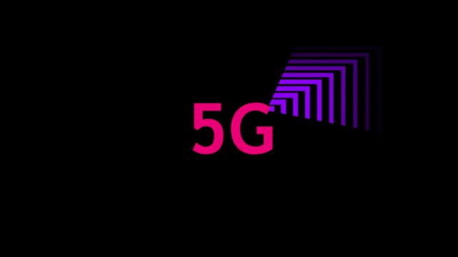 4G conection concept video animation.