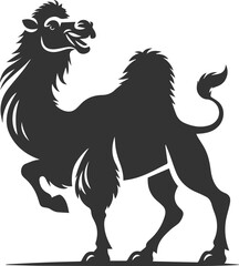 Vector desert animal camel silhouette