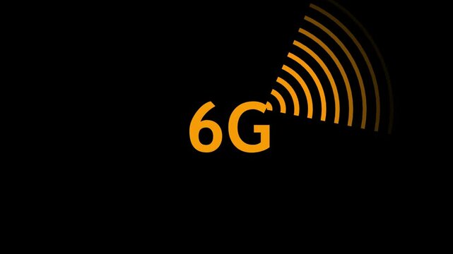 6G conection concept video animation.