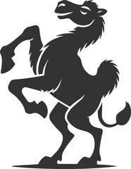 Vector desert animal camel silhouette