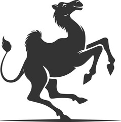 Vector desert animal camel silhouette