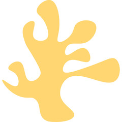 Coral Abstract Shape