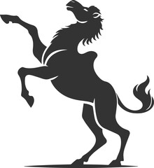 Vector desert animal camel silhouette